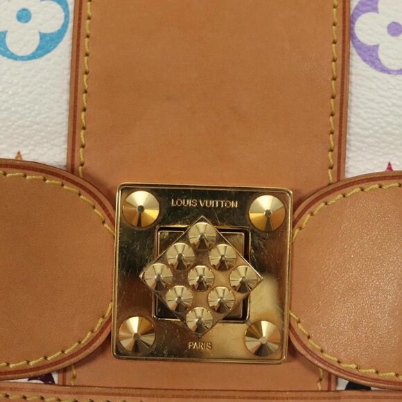 LOUIS VUITTON Monogram Multicolor Patty Shoulder Bag White M40305 Auth 127416V - Picture 13 of 16